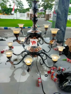 Lampu Robyong Tembaga Kuningan