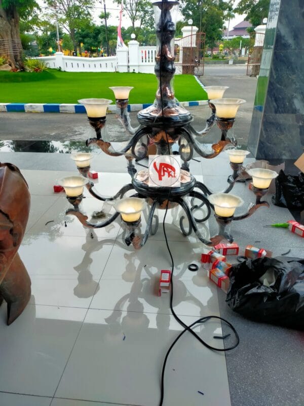 Lampu Robyong Tembaga Kuningan