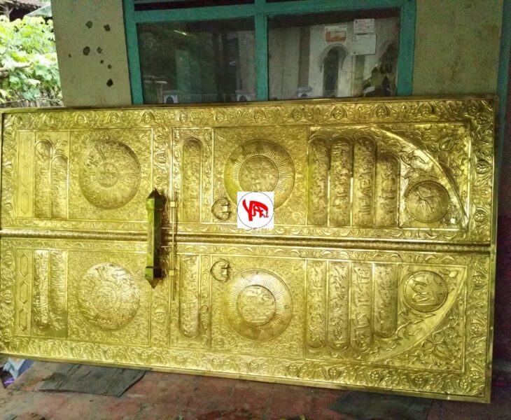 Jual Replika Pintu Kabah Kuningan Ukiran Tangan