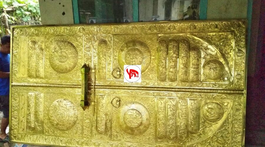 Jual Replika Pintu Kabah Kuningan Ukiran Tangan