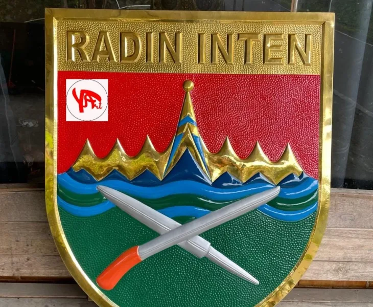 kerajinan tembaga dan kuningan,kerajinan tembaga kuningan,pusat kerajinan tembaga dan kuningan,kerajinan tembaga kuningan boyolali Logo Radin Inten Custom Kuningan