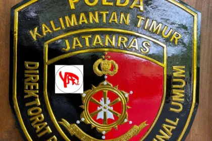 Logo Tembaga Kuningan Custom Logo Polda Kalimantan Timur