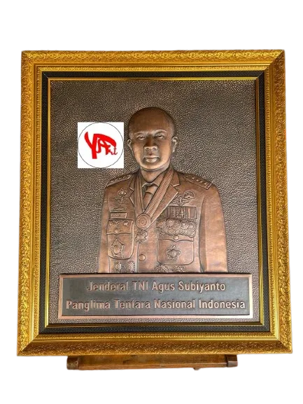 Relief Tembaga Custom Jenderal TNI Agus Subiyanto