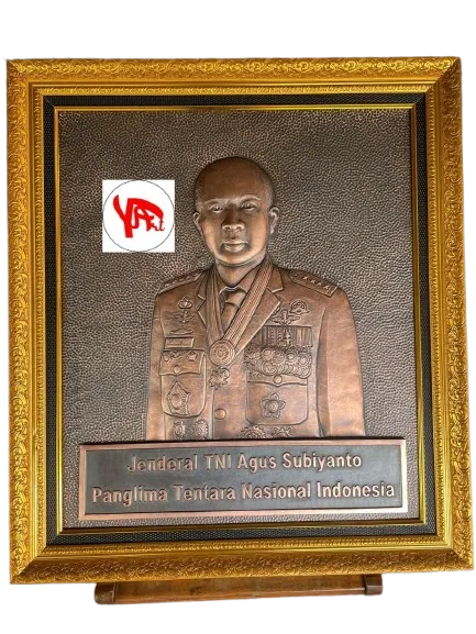 Relief Tembaga Custom Jenderal TNI Agus Subiyanto