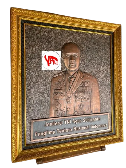 Relief Tembaga Custom Jenderal TNI Agus Subiyanto