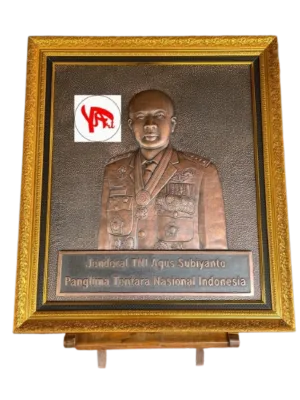 Relief Tembaga Custom Jenderal TNI Agus Subiyanto
