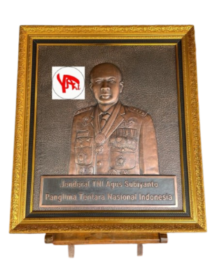 Relief Tembaga Custom Jenderal TNI Agus Subiyanto