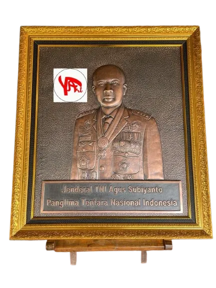 Relief Tembaga Custom Jenderal TNI Agus Subiyanto