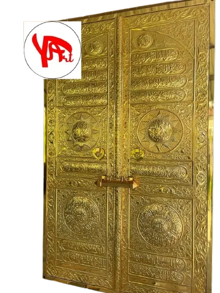 Pusat Kerajinan Pintu Ka'bah Kuningan Custom untuk Mihrab dan Eksterior Masjid