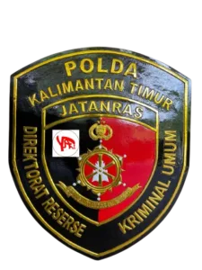 Kerajinan Logo Tembaga & Kuningan Jatanras Polda Kaltim