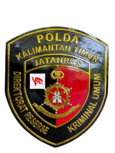 Kerajinan Logo Tembaga & Kuningan Jatanras Polda Kaltim