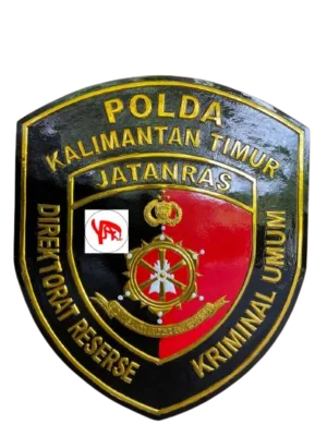 Kerajinan Logo Tembaga & Kuningan Jatanras Polda Kaltim