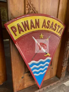 Kerajinan Logo Kuningan Yonif TP 832/Pawan Asasta Custom Desain & Ukuran Kerajinan Logo Kuningan Yonif TP 832/Pawan Asasta Custom Desain & Ukuran