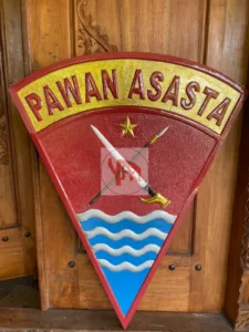 Kerajinan Logo Kuningan Yonif TP 832/Pawan Asasta Custom Desain & Ukuran Kerajinan Logo Kuningan Yonif TP 832/Pawan Asasta Custom Desain & Ukuran