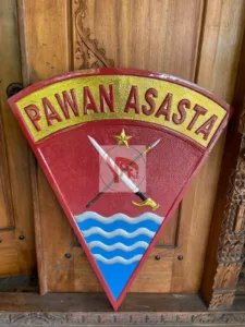 Kerajinan Logo Kuningan Yonif TP 832/Pawan Asasta Custom Desain & Ukuran Kerajinan Logo Kuningan Yonif TP 832/Pawan Asasta Custom Desain & Ukuran