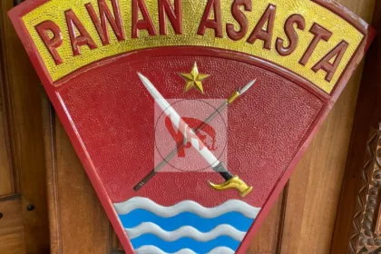 Logo Tembaga Kuningan Custom Kerajinan Logo Kuningan Yonif TP 832/Pawan Asasta Custom Desain & Ukuran