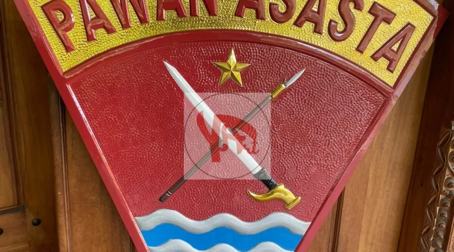 Kerajinan Logo Kuningan Yonif TP 832/Pawan Asasta Custom Desain & Ukuran