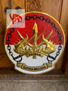 Pengrajin Logo Kuningan YONIF 114 Satria Musara Custom Pengrajin Logo Kuningan YONIF 114 Satria Musara Custom