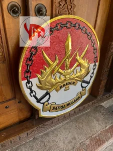 Pengrajin Logo Kuningan YONIF 114 Satria Musara Custom Pengrajin Logo Kuningan YONIF 114 Satria Musara Custom