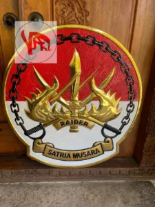 Pengrajin Logo Kuningan YONIF 114 Satria Musara Custom Pengrajin Logo Kuningan YONIF 114 Satria Musara Custom