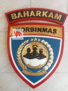 Kerajinan Lambang Korbinmas Baharkam Polri Custom Kuningan