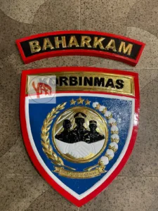 Kerajinan Lambang Korbinmas Baharkam Polri Custom Kuningan