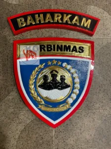 Kerajinan Lambang Korbinmas Baharkam Polri Custom Kuningan