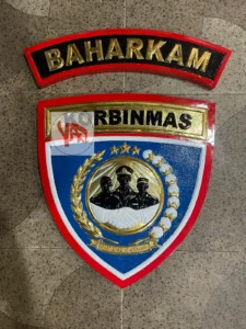 Kerajinan Lambang Korbinmas Baharkam Polri Custom Kuningan
