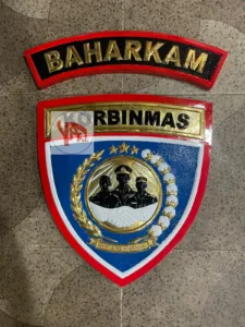 Kerajinan Lambang Korbinmas Baharkam Polri Custom Kuningan