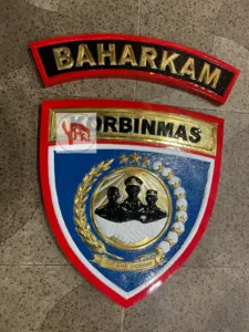 Kerajinan Lambang Korbinmas Baharkam Polri Custom Kuningan