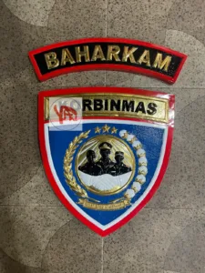 Kerajinan Lambang Korbinmas Baharkam Polri Custom Kuningan