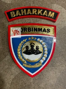 Kerajinan Lambang Korbinmas Baharkam Polri Custom Kuningan